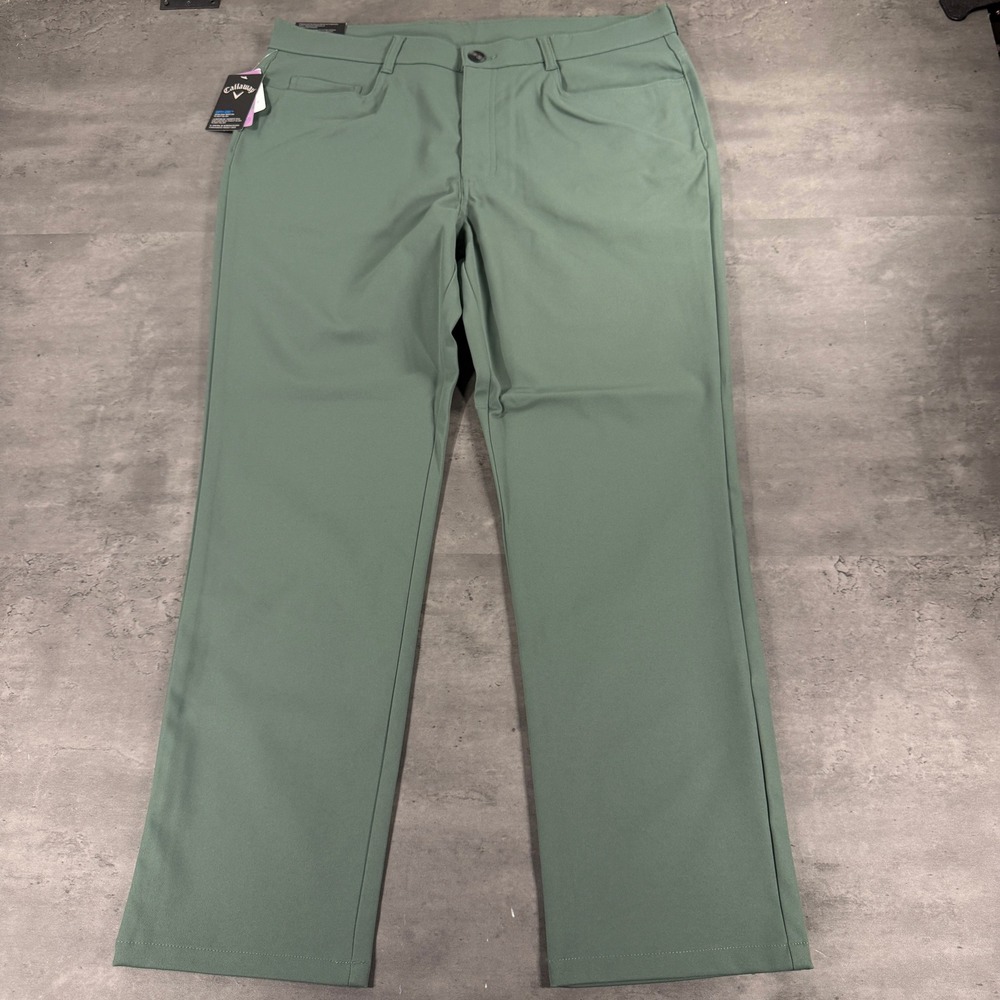 Callaway Golf Pants Mens 38x30 Opti Dry Forest Green Performance NEW $96